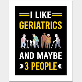 3 People Geriatrics Geriatric Geriatrician Posters and Art